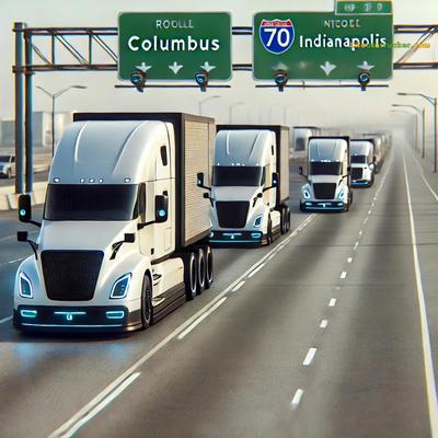 Welcome to the new convoy — digital signals, tight spacing, and one lead foot up front.