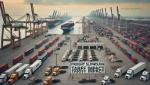 Still cranes, slow freight