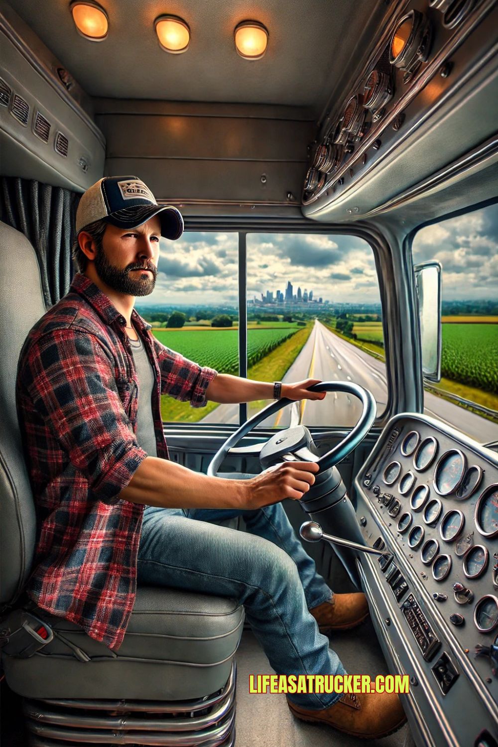 One hand on the wheel, the other on the dream. Ohio truckers do it all with grit and grace