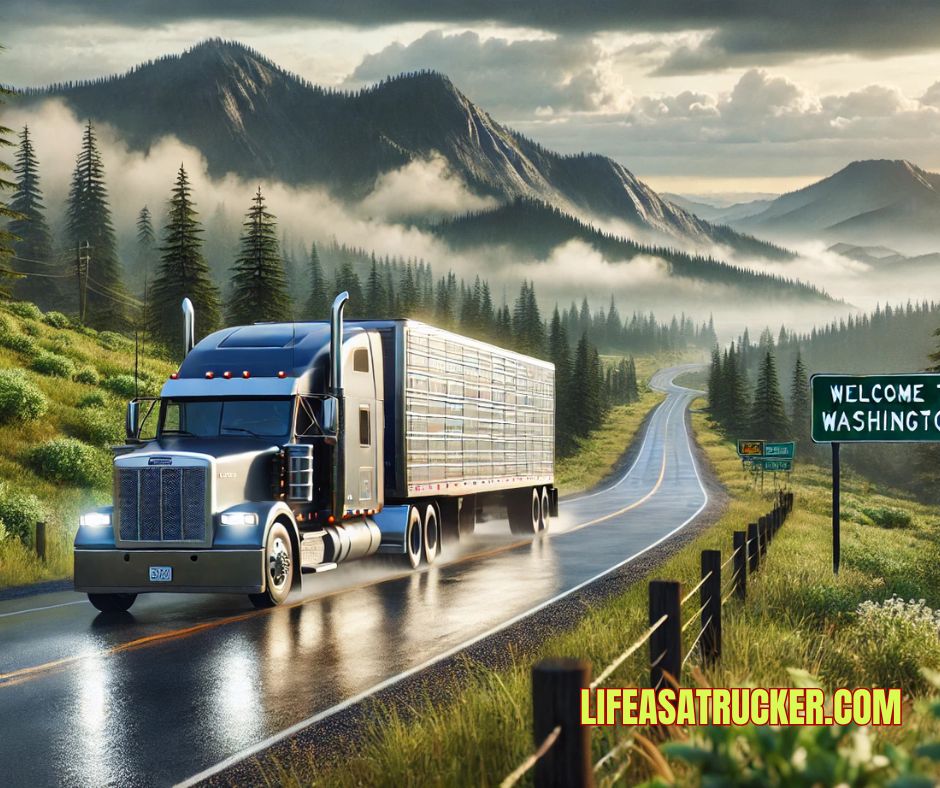 Washington State Mountain Freight Route – Real-Life Trucking Adventure”