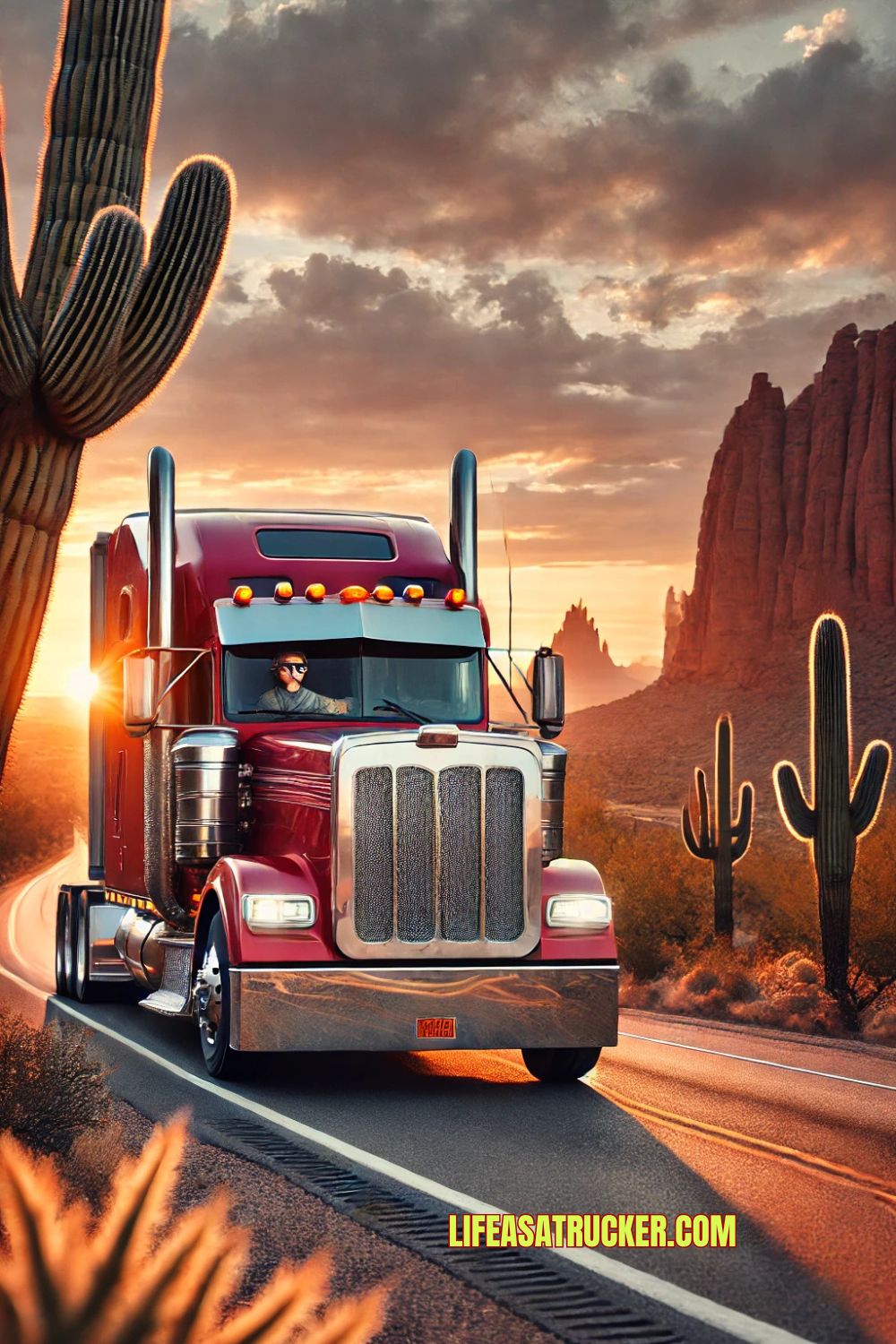  Sunrise Truckin’ Through the Desert!