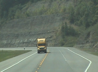 Picture of trucker headed to ohio on the AA highway 9