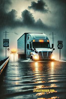 FLOODED HIGHWAYS. EMPTY PAYCHECKS
