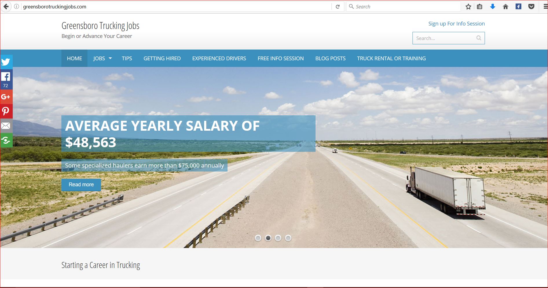 Greensboro Trucking Jobs Website