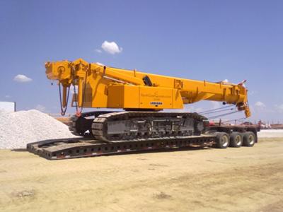 one of the small cranes we haul