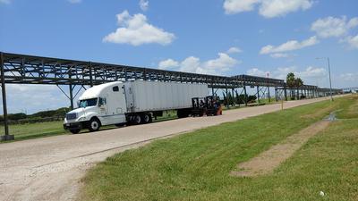 Truck driver waiting at the shipper