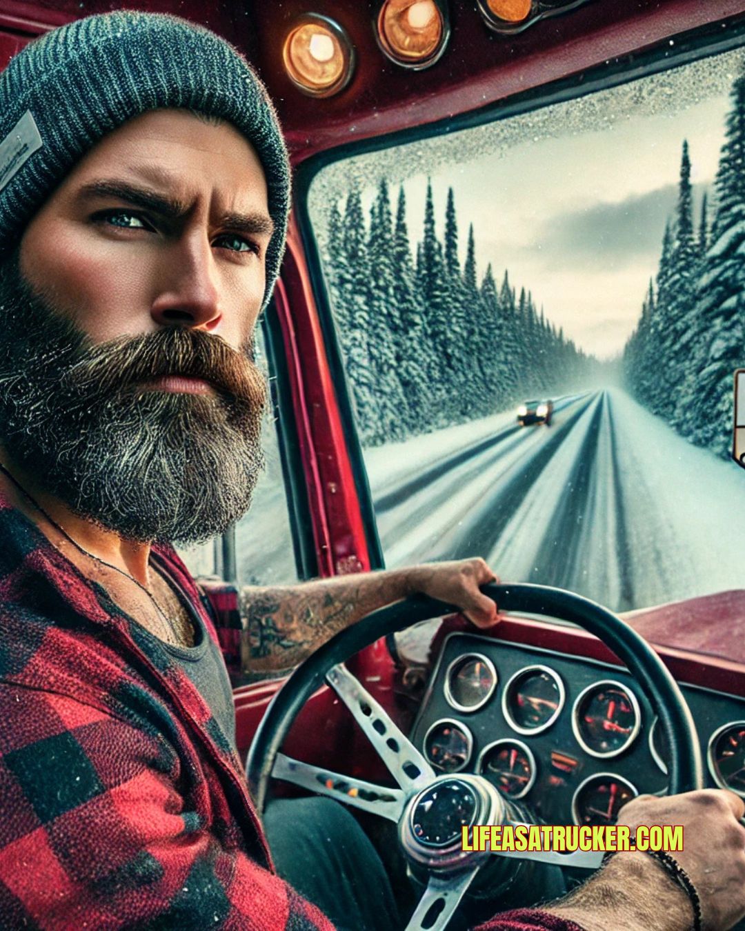 Through snow, ice, and rugged roads—this Maine trucker keeps the wheels turning no matter what winter throws his way! 
