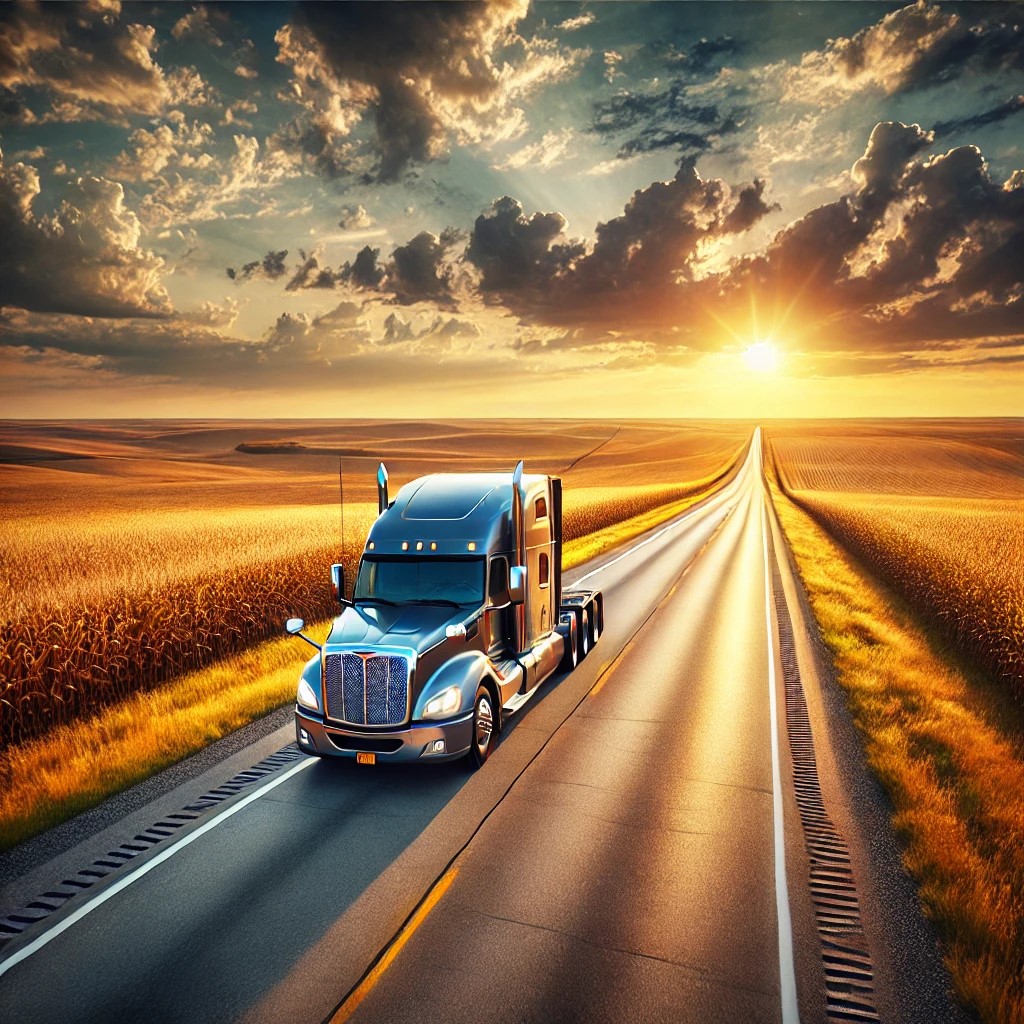 Rolling through Nebraska’s endless highways, where the corn is high and the wind is higher! 🚛🌽 Who else has battled those prairie crosswinds?