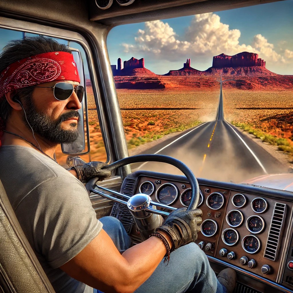 Dust, desert, and diesel. Trucking through New Mexico isn’t a job—it’s a journey