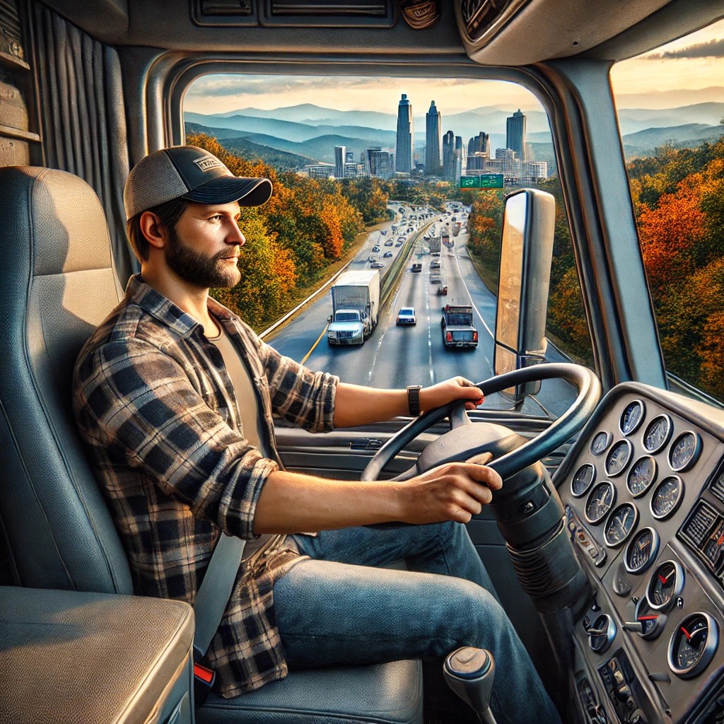 Hauling through the Tar Heel State—from mountain curves to city turns. This is North Carolina trucking.