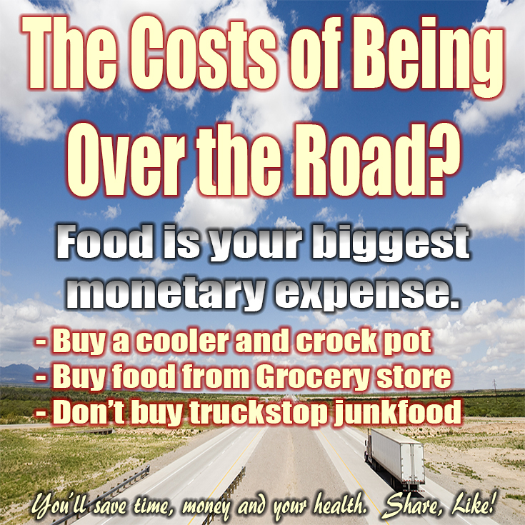 Cost of being over the road trucker