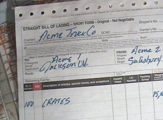 shippers bill of lading 