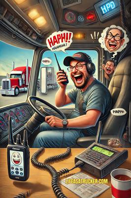 Trucking is 10% driving, 90% stand-up comedy with a steering wheel.”