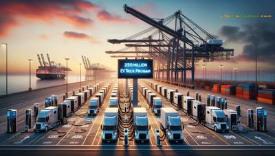 California ports at sunset: diesel’s out, charging’s in. Are you ready?”