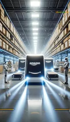 Robots unload. Trucks roll in. Humans? Just watching