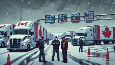 Lineup from hell. U.S. border traffic ain’t moving — and neither are our profits