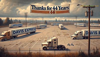 Every journey ends. Davis Express rolls off into the sunset — thank you for the ride