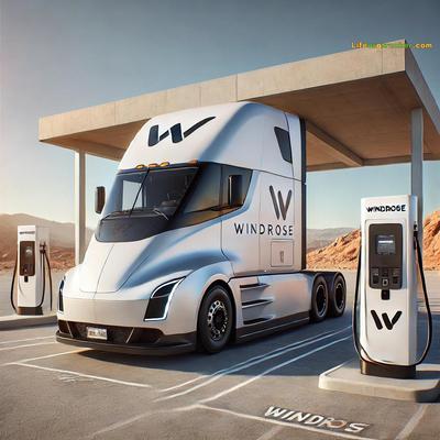 The future pulls in for a charge — Windrose’s zero-emission sleeper meets the Southwest sun