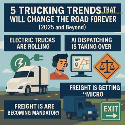 The future of trucking is here — and it's electric, smart, and moving faster than ever. Stay ahead of the 2025 trends!
