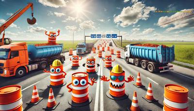 Welcome to the monster zone: where cones get creative and safety gets serious.