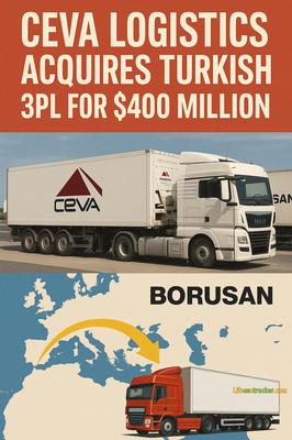 Strategic takeover: Ceva Logistics links Turkey to Europe, solidifying global supply chain dominance in a $400 million deal.