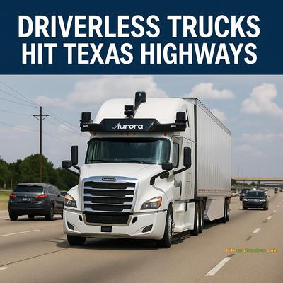 Aurora’s autonomous semi-trucks officially roll out between Dallas and Houston, marking a new era in freight transportation