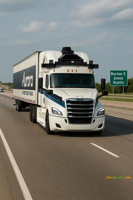 High-tech sensors and AI guide Aurora’s self-driving rigs as they take on real-world loads across Texas highways