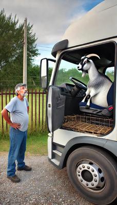 Just stepped away for a minute. Came back to a goat on the payroll.