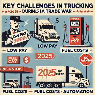 Trucking in 2025: Low Pay, High Fuel Costs & Automation Threats