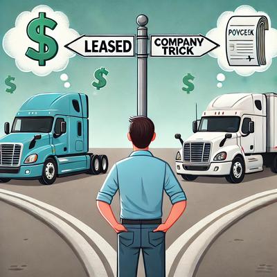 The ultimate trucking dilemma—lease for potential profits or stay a company driver for stability? Which path would you take?
