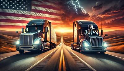 Two trucks, two futures—leasing for potential or staying a company driver for stability. The road ahead is yours to choose!