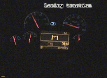 losing traction in the snow losing traction in the snow