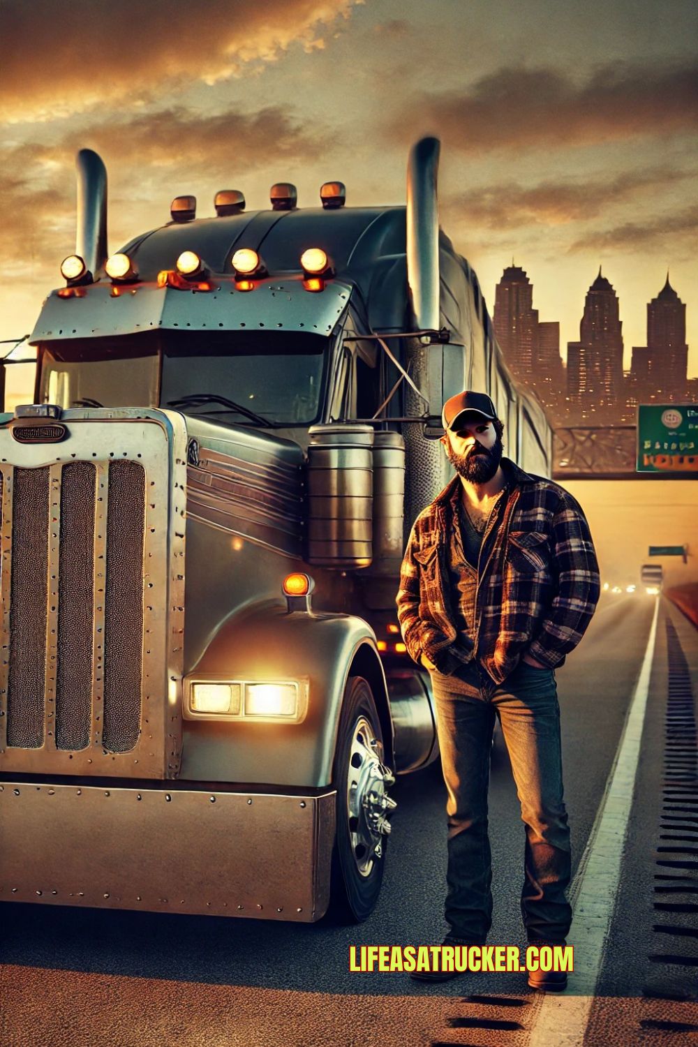 Standing tall beside his rig, this Missouri trucker is ready for another haul through the Show-Me State. 