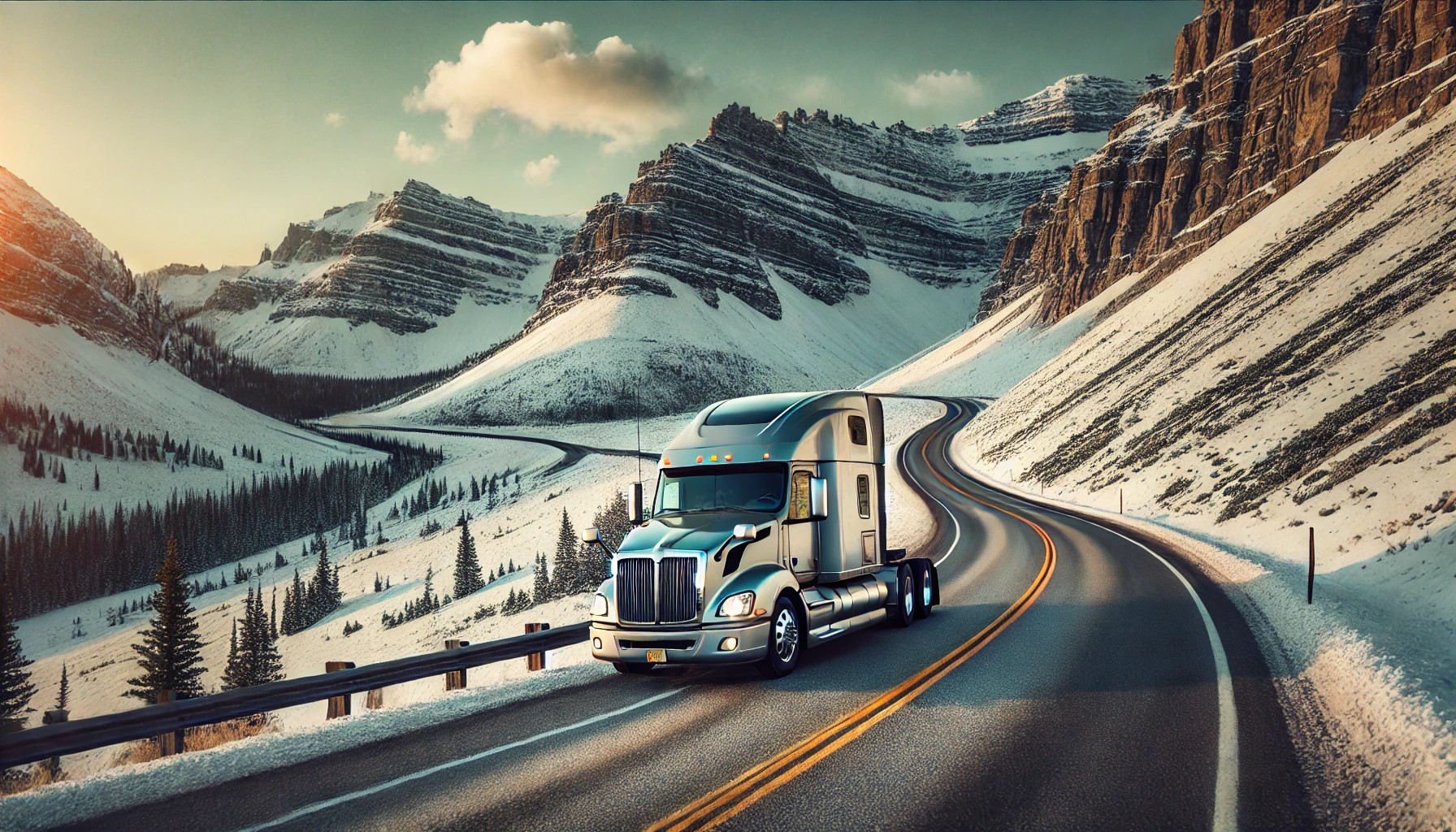 Montana highways: where the roads are long, the scenery is breathtaking, and winter driving is not for the faint of heart. 🚚❄️ Would you take on these routes?