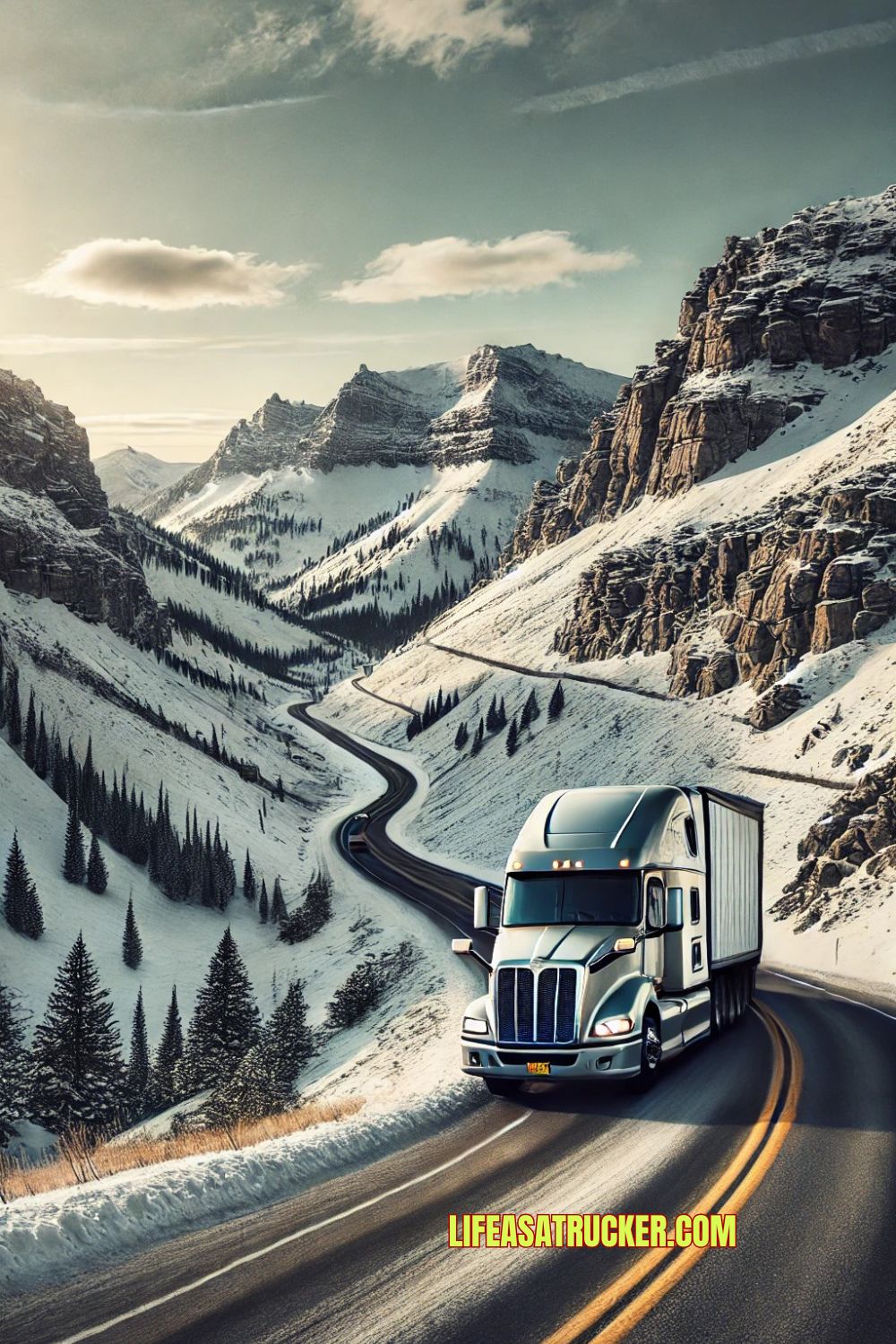 Montana trucking life: One minute it’s sunshine, the next it’s a blizzard. 🌨️🚛 Are you built for the challenge of Big Sky Country?