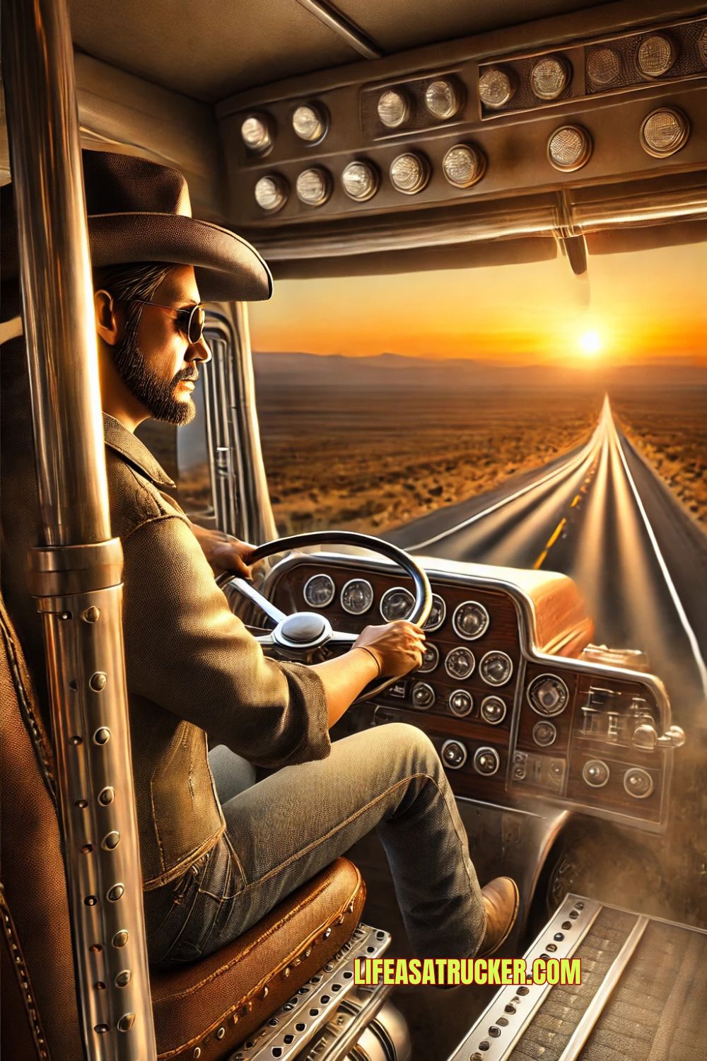 Behind the wheel, chasing horizons. A trucker’s life in Nevada—where the road never ends.