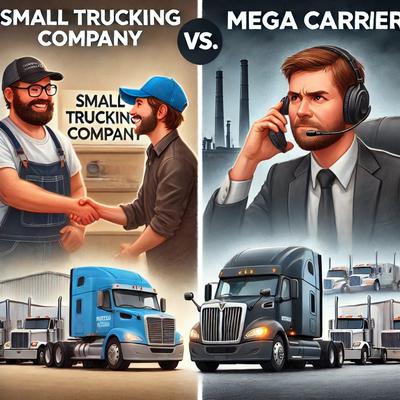 Small vs. Mega Trucking Companies – Which One Treats You Better?