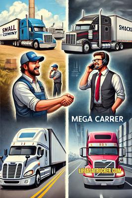 Trucking Choices: A Supportive Small Company or a Strict Mega Carrier? The Decision Is Yours! 