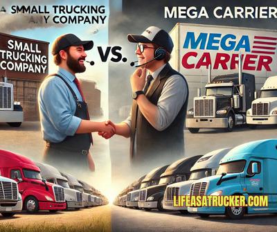 The Real Difference: Small Trucking Company vs. Mega Carrier. Where Would You Rather Work?