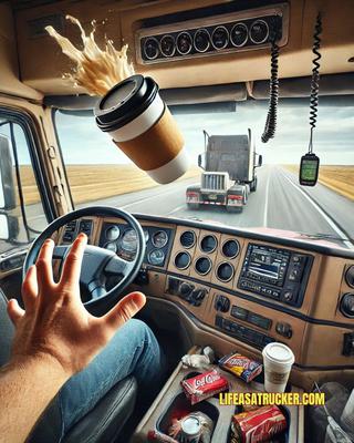 POV: You're on I-40, your coffee is airborne, and you just hit level 10 trucker reflex mode.